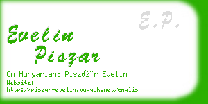 evelin piszar business card